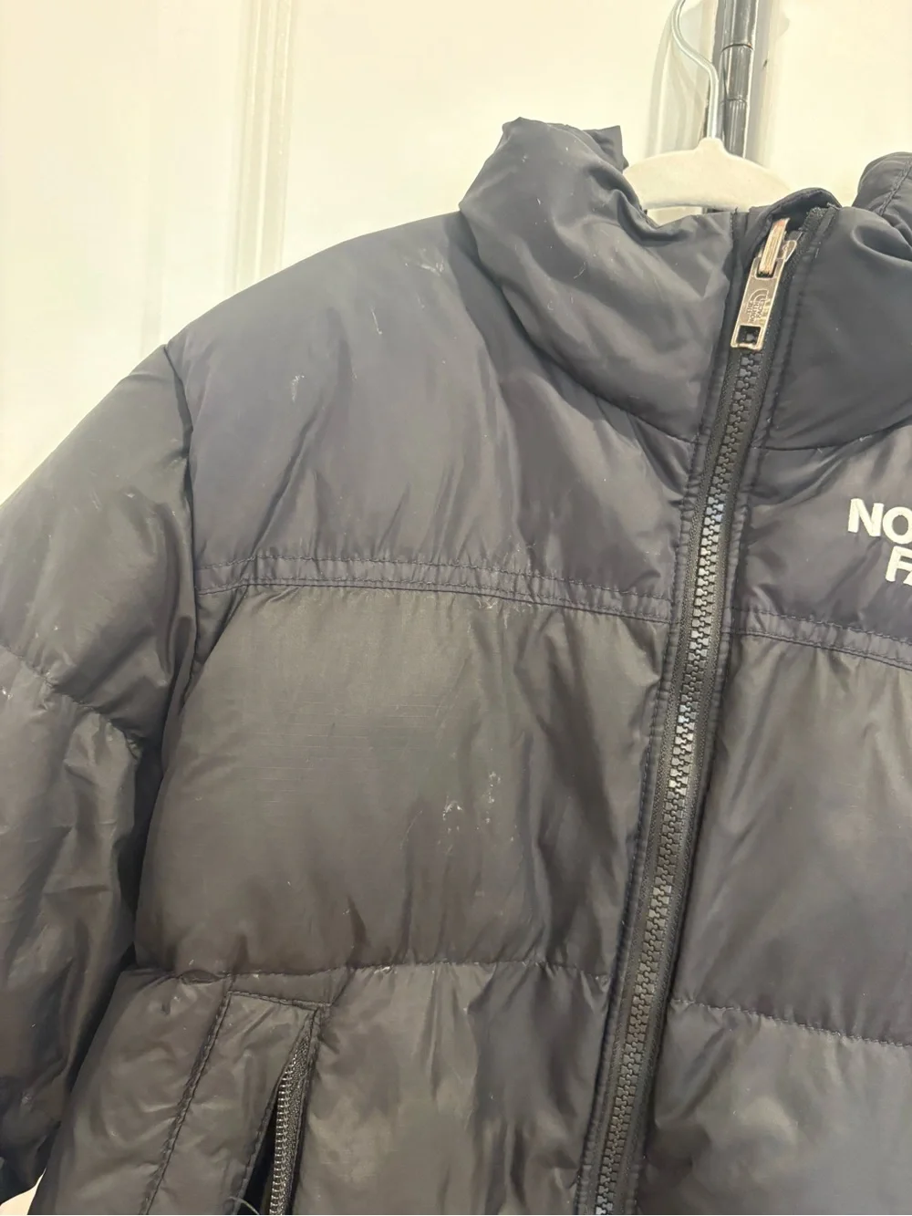 The North Face Black Kids Puffer Jacket with Logo